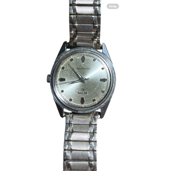 Wrist Watch Elgin Automatic Skeleton Watch Vintage Elgin Self